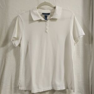 🔴5/$25 Women's White Polo - Karen Scott, M